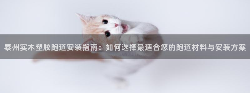 红足一一世：泰州实木塑胶跑道安装指南：如何选择最适合您的跑道材料与安装方案