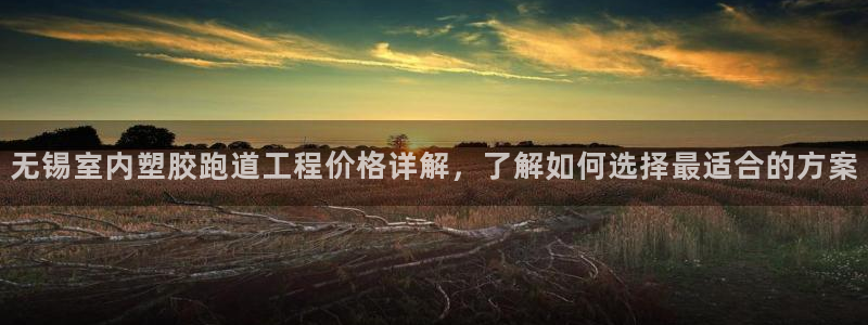 红足体育网：无锡室内塑胶跑道工程价格详解，了解如何选择最适合的方案