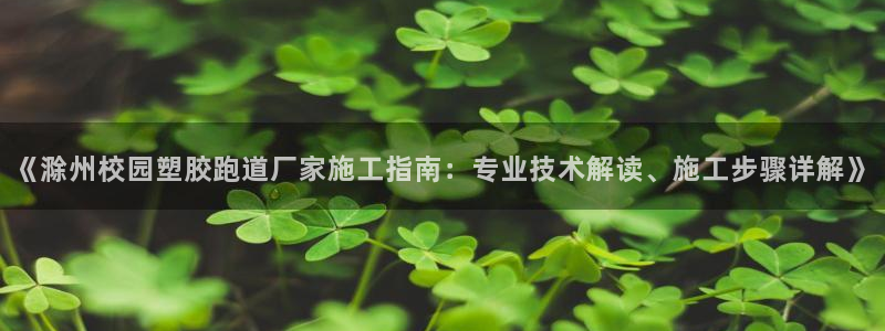 777814红·足一世：《滁州校园塑胶跑道厂家施工指南：专业技术解读、施工步骤详解》