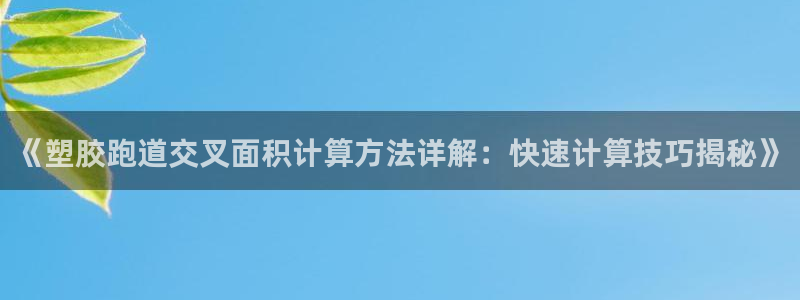 66814红足一66814世：《塑胶跑道交叉面积计算方法详解：快速计算技巧揭秘》