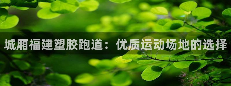 红足一1世比分：城厢福建塑胶跑道：优质运动场地的选择