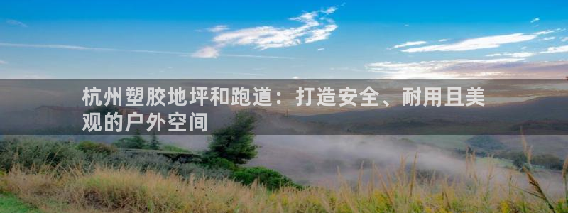 红足一1世平台：杭州塑胶地坪和跑道：打造安全、耐用且美
观的户外空间