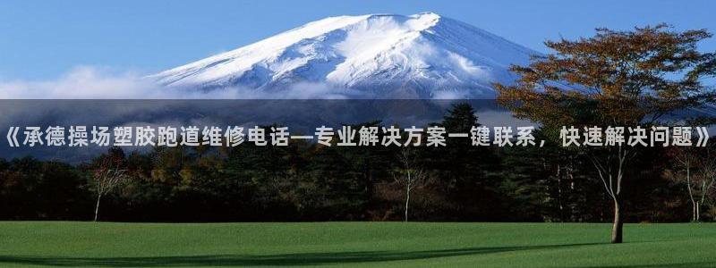 红足1一世足球手机：《承德操场塑胶跑道维修电话—专业解决方案一键联系，快速解决问题》